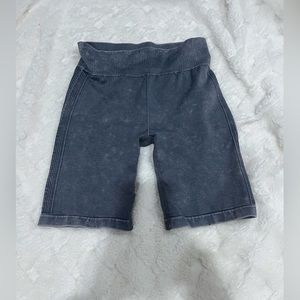 Blue-Grey Biker Shorts